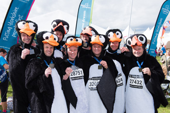 Tile specialist Ceramique Internationale has supported the Great North Run Penguins as they competed for the tenth time, hitting an impressive total of more than Â£50,000 for Yorkshire Cancer Research.
